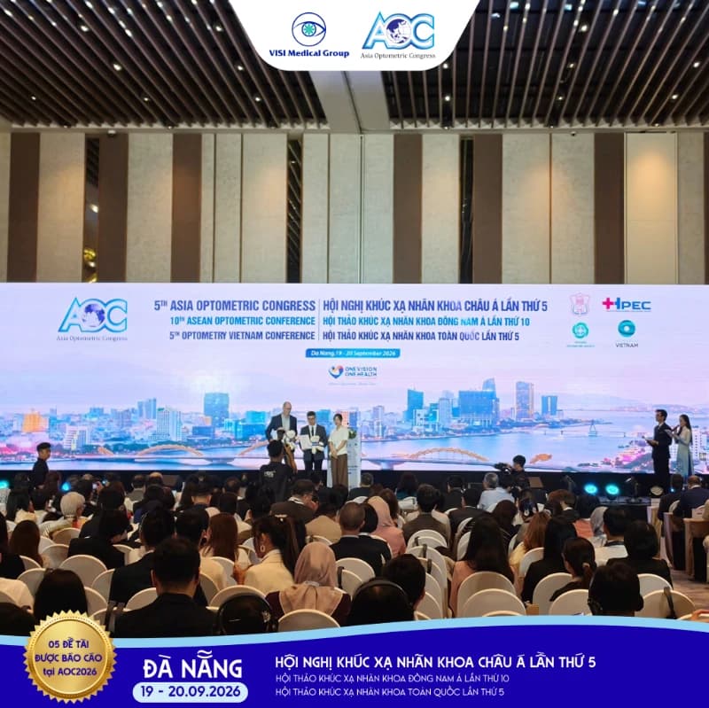 VISI THAM GIA BÁO CÁO 5 ĐỀ TÀI NGHIÊN CỨU KHOA HỌC TẠI HỘI NGHỊ KHÚC XẠ NHÃN KHOA CHÂU Á 2026