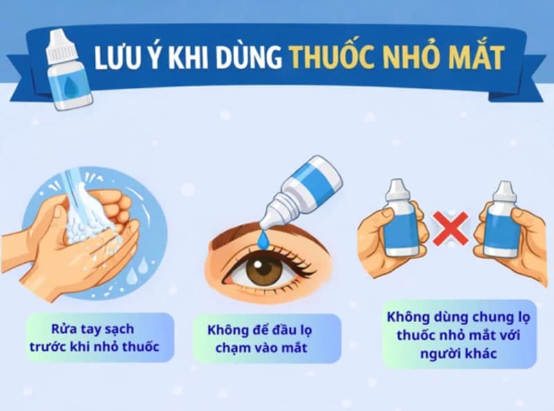 THUỐC NHỎ MẮT VÀ NHỮNG SAI LẦM CẦN TRÁNH