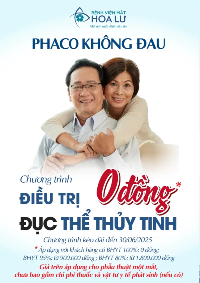 Bệnh viện Mắt Hoa Lư thực hiện chiến dịch Phaco Không Đau – Phaco Không Đồng: 1 Cơ Hội Vàng Cho Bệnh Nhân Đục Thể Thủy Tinh