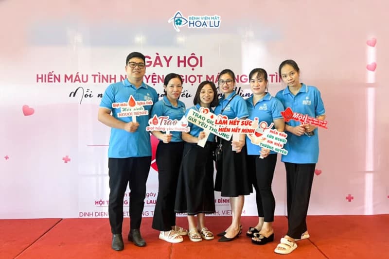 Bệnh viện Mắt Hoa Lư đã tích cực tham Ngày hội hiến máu tình nguyện 13/9/2024