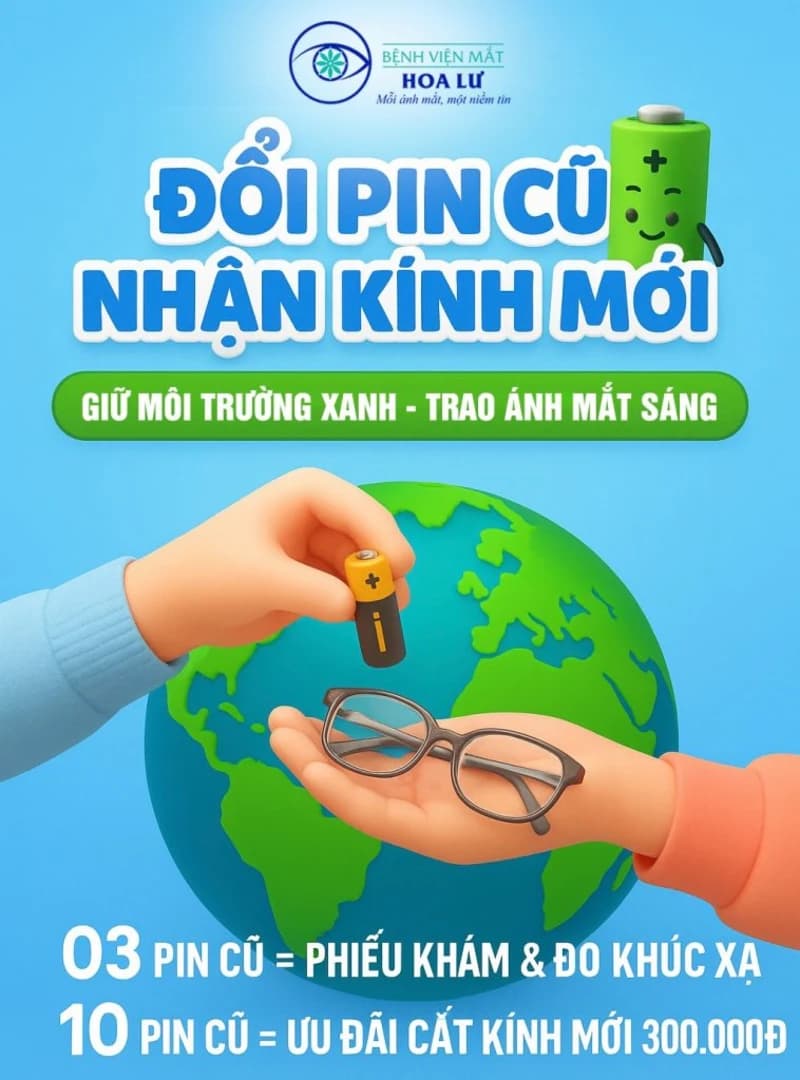 THU GOM PIN CŨ – LAN TỎA HÀNH ĐỘNG XANH, CHĂM SÓC ĐÔI MẮT TRẺ THƠ